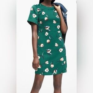 Banana Republic Green Floral Dress